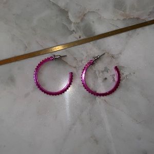 Hot Pink Hoops